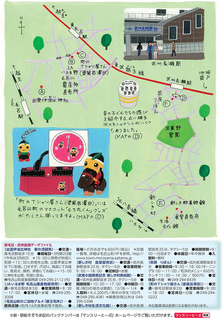 東毛呂〜武州長瀬MAP