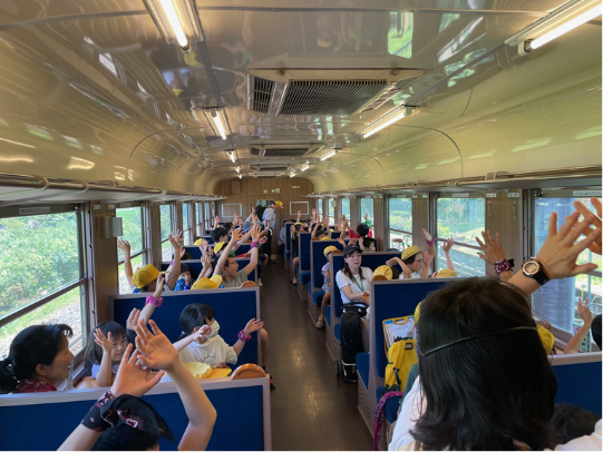 ＳＬ大樹車内の様子