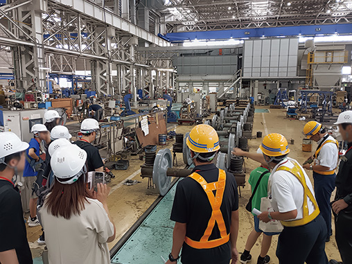 南栗橋工場見学中の株主様