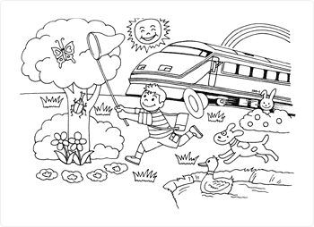 みんなのでんしゃぬりえ マンスリーとーぶ 東武鉄道公式サイト