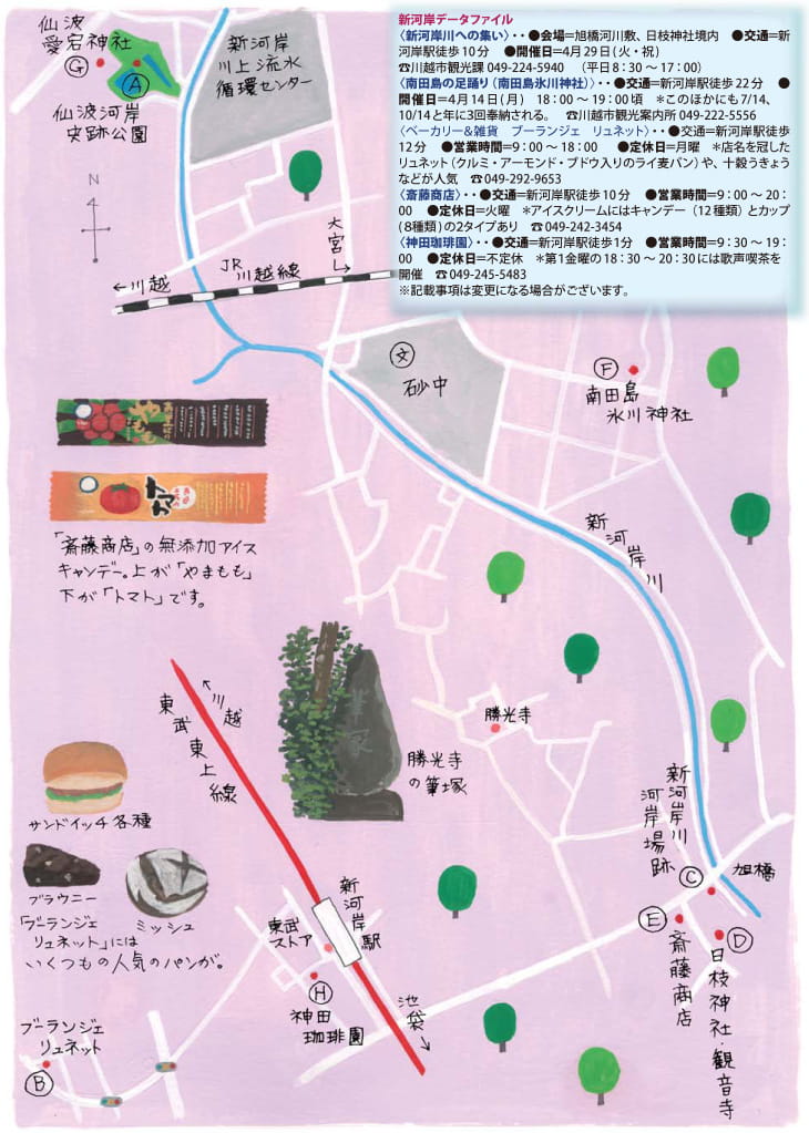 新河岸MAP