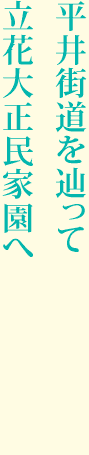 平井街道を辿って立花大正民家園へ
