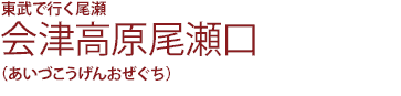 会津高原尾瀬口(あいづこうげんおぜぐち)