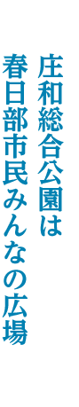 庄和総合公園は 春日部市民みんなの広場