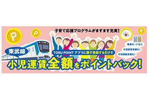 小児運賃の全額ポイントバック