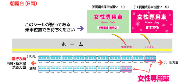 東武東上線の女性専用車｜東武鉄道公式サイト