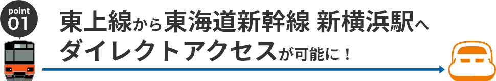 東上線から東海道新幹線 新横浜駅へダイレクトアクセスが可能に！