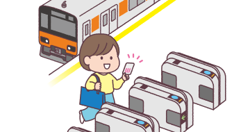 電車利用のイメージ