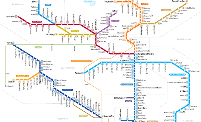 แผนผังสายรถไฟทุกสาย（PDF）