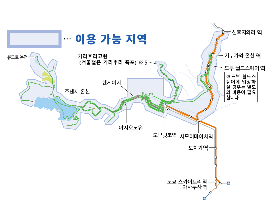usage Area map