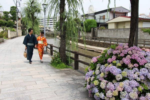 A stroll through Kuranomachi Old Town while wearing a kimono