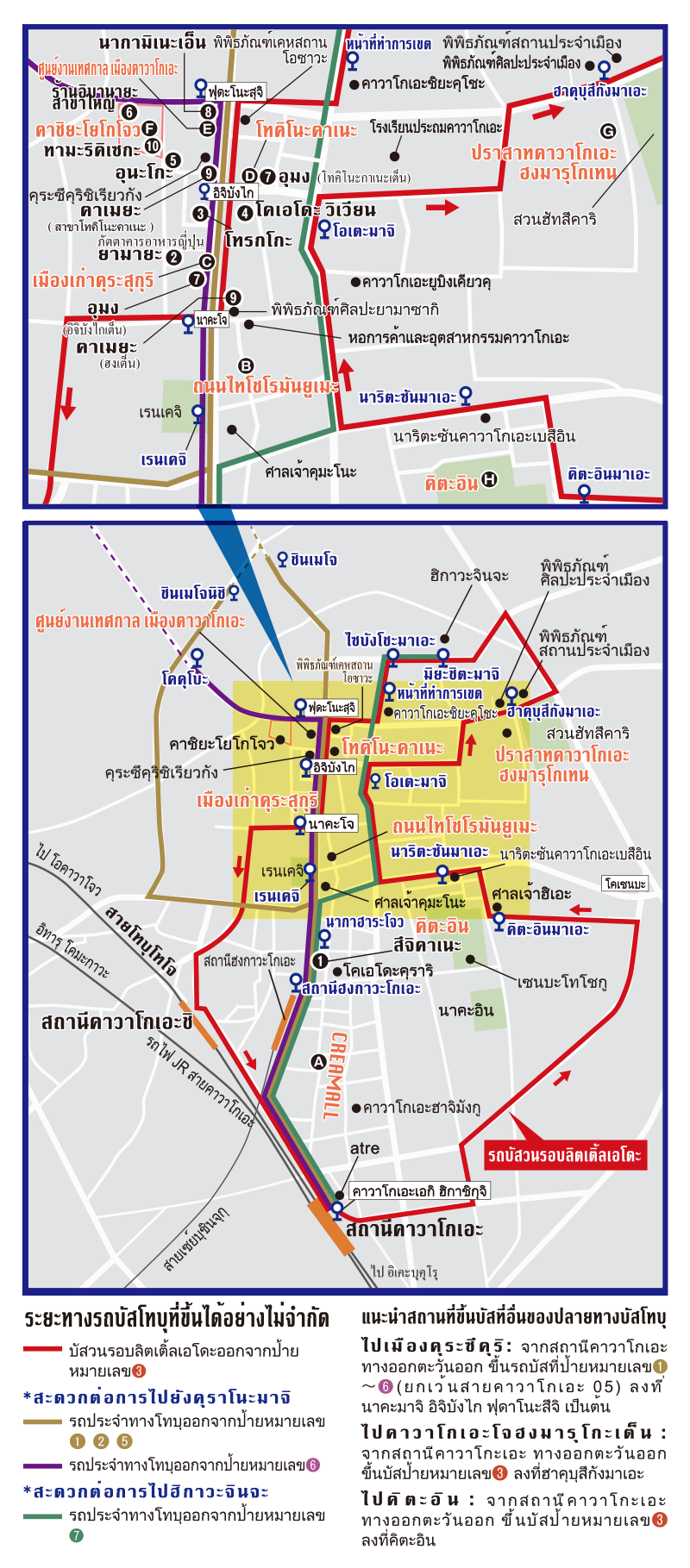 usage Area map