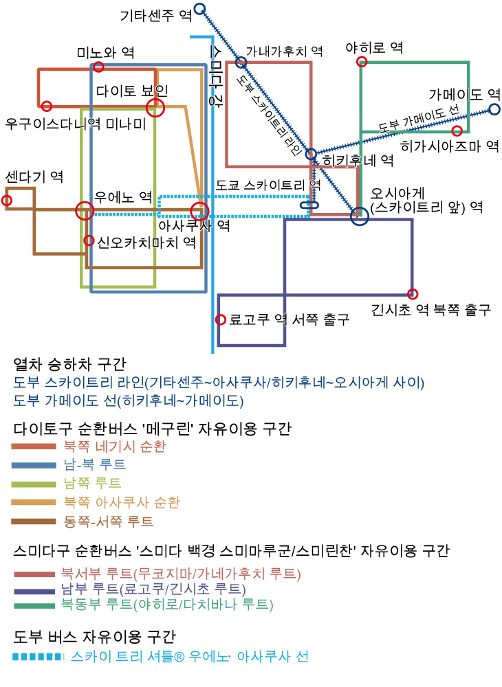 자유이용 구간도