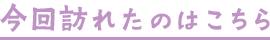 今回訪れたのはこちら