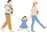 親子のイラスト