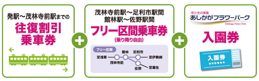 あしかがフラワーパークイルミネーションきっぷのご紹介