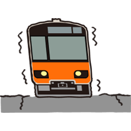 地震のイラスト