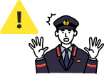 事象発生・状況把握のイラスト