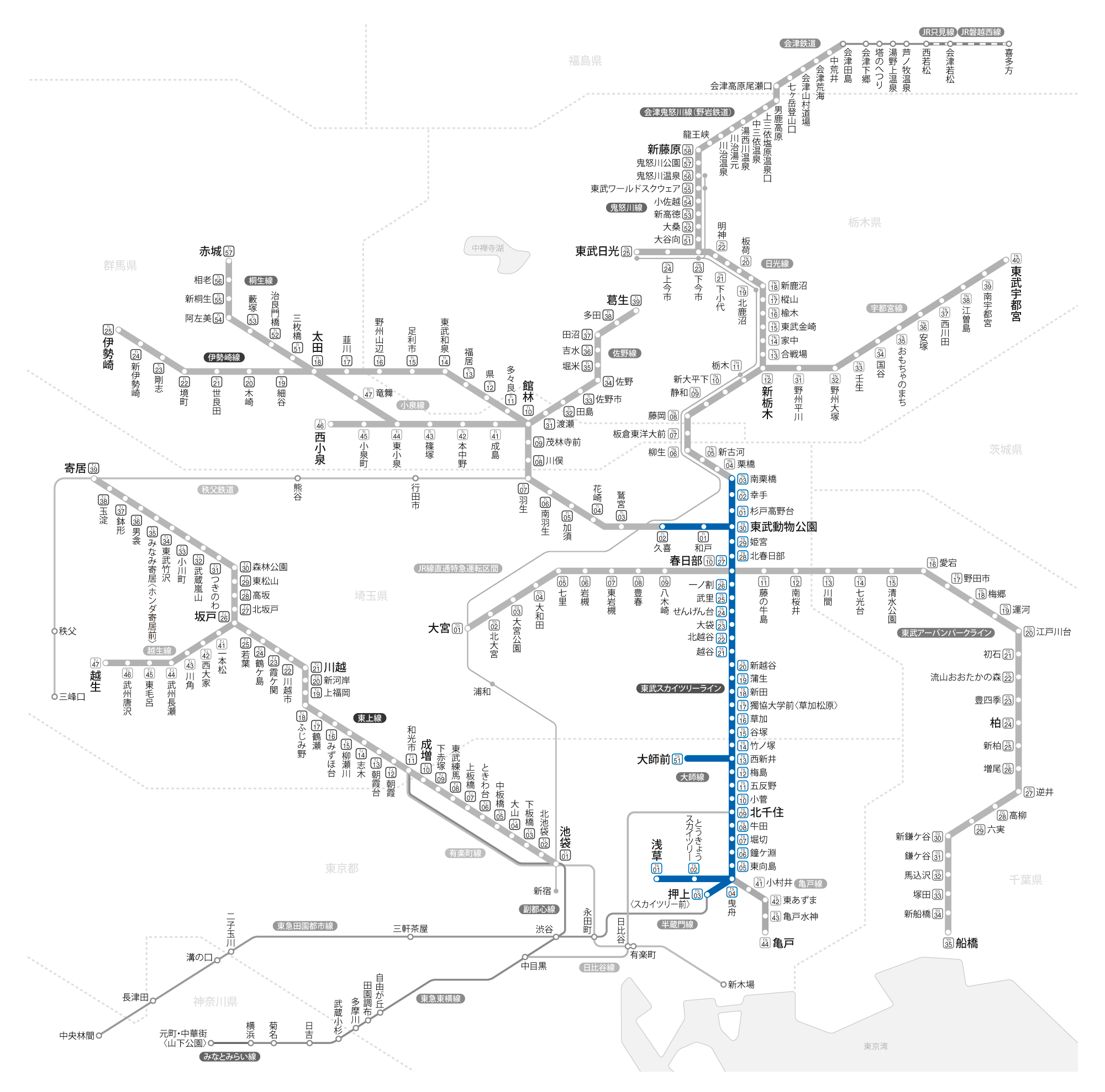 東武スカイツリーライン~久喜・南栗橋