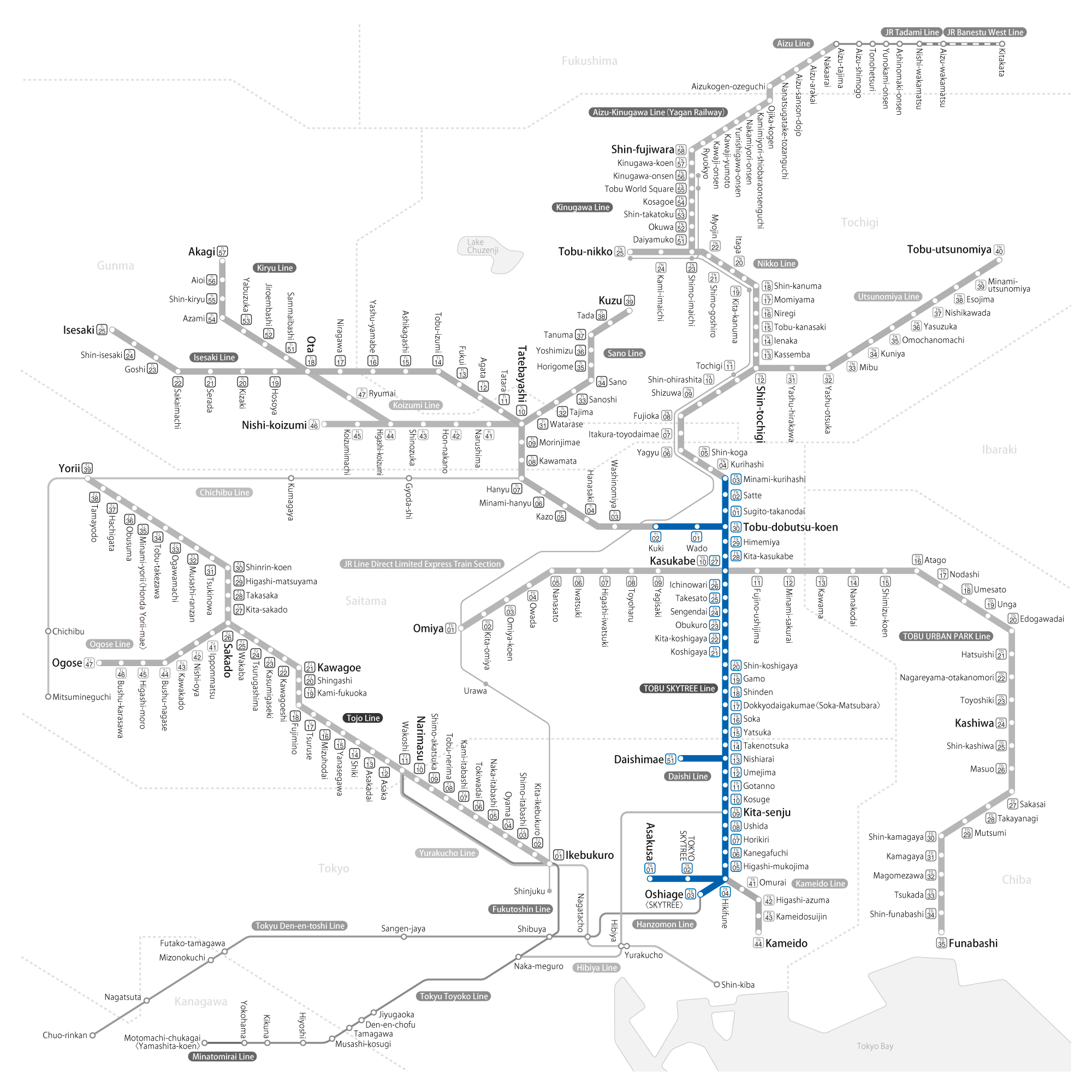 東武スカイツリーライン~久喜・南栗橋